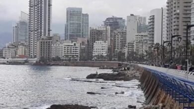 مصلحة الأرصاد والدفاع المدني تحذران: منخفض جوي يضرب لبنان وسيول وتيارات بحرية